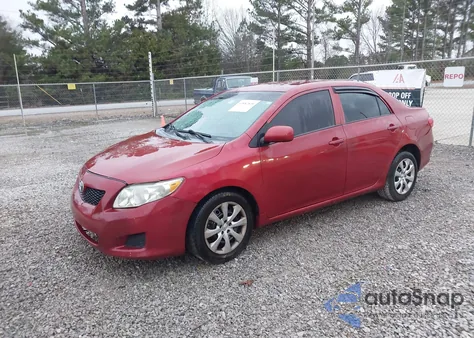 2009 Toyota Corolla Le из США, поврежденный, VIN 2T1BU40E99C013199